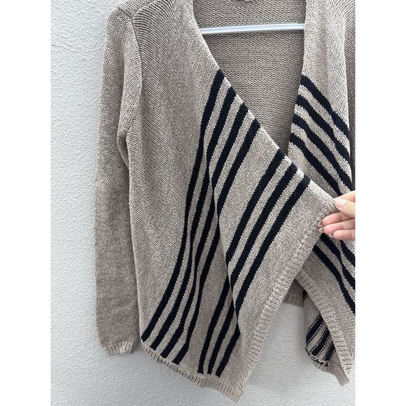 Womens Ian & Grey Sweater Size Small Brown Long Sleeve Open Front Cardigan - Picture 3 of 12